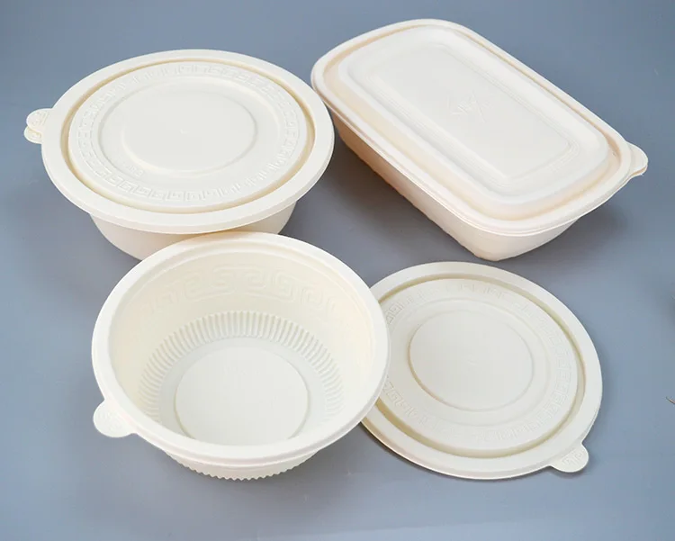 What are biodegradable bowls made of?